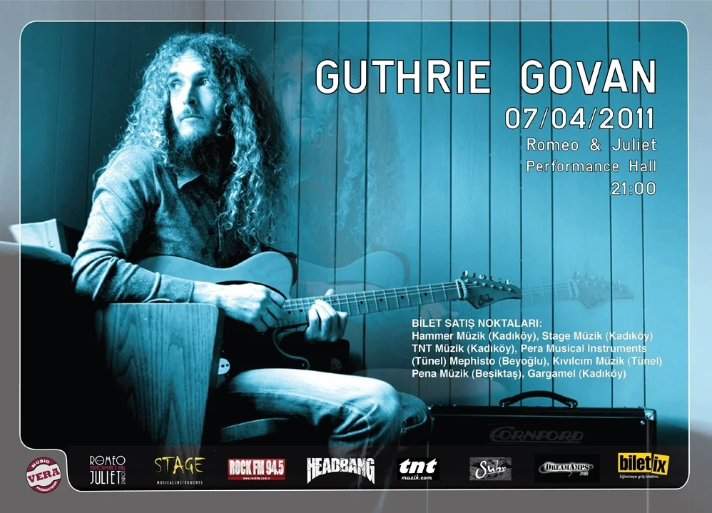 Guthrie Govan İstanbul Konseri afişi.webp